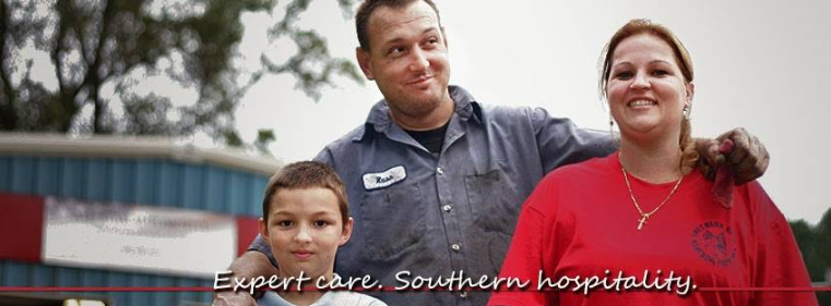 Russ and family at All Star Auto & Tire in Middlesex, NC — expert care, southern hospitality